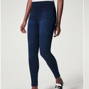 SPANX Jean-ish Legging Pants Dark Blue Denim Jeans
